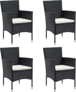 VidaXL 5-delige Tuinset Met Kussens Zwart -Fijne Tuinmeubelwinkel 1000x1200 3