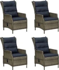 VidaXL 5-delige Tuinset Poly Rattan Bruin -Fijne Tuinmeubelwinkel 1010x1200