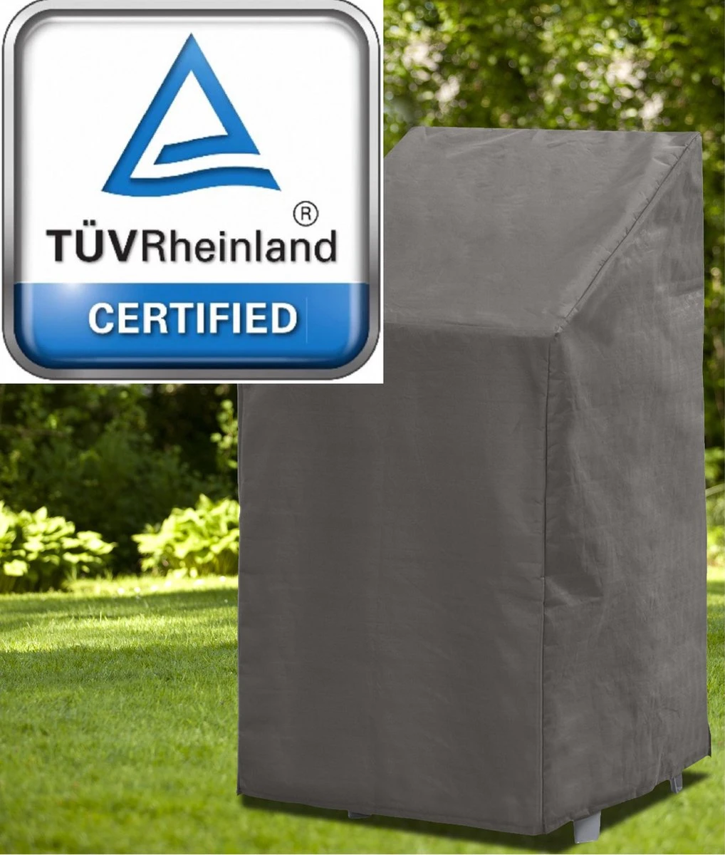 Weersbestendige Beschermhoes Stoel (4 Tot 6 Stapelstoelen) | 66 X 95 X 133/93 Cm (L) | Premium | Waterproof | TÜV Rheinland Gecertificeerd | Hoes Voor Tuin | Waterdicht | Solution Dyed (verkleuring Onmogelijk) | Grijs / Antraciet 4 Weersbestendige Beschermhoes Stoel (4 Tot 6 Stapelstoelen) | 66 X 95 X 133/93 Cm (L) | Premium | Waterproof | TÜV Rheinland Gecertificeerd | Hoes Voor Tuin | Waterdicht | Solution Dyed (verkleuring Onmogelijk) | Grijs / Antraciet - Afbeelding 4
