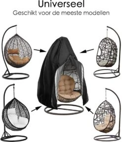 Beschermhoes Hangstoel Egg - Waterproof - Universeel Model - Hoes Van Egg Chair - Waterdichte Beschermer Voor Egg Stoel Met Standaard -Fijne Tuinmeubelwinkel 1035x1200