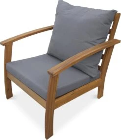 Houten Loungeset 4 Plaatsen - Ushuaïa - Grijs Kussens, Bank, Fauteuils En Lage Tafel Van Acacia, Design 6 Houten Loungeset 4 Plaatsen - Ushuaïa - Grijs Kussens, Bank, Fauteuils En Lage Tafel Van Acacia, Design -Fijne Tuinmeubelwinkel 1036x1200 1