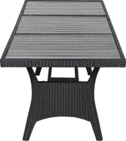 Casaria Polyrattan Tuintafel - WPC Tafelblad 190x90x74 Cm – Zwart 19 Casaria Polyrattan Tuintafel - WPC Tafelblad 190x90x74 Cm – Zwart -Fijne Tuinmeubelwinkel 1074x1200 1