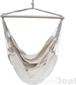 XXL 2 Persoons Hangstoel 185x130 - Zit Hangmat Met Spreidstok Tot 150 Kg - Binnen En Buiten -Fijne Tuinmeubelwinkel 1075x1200