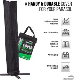 MaxxGarden Parasolhoes - Afdekhoes Voor Zweefparasol - Beschermhoes - 200-400 Cm - Met Rits En Trekkoord - Zwart 13 MaxxGarden Parasolhoes - Afdekhoes Voor Zweefparasol - Beschermhoes - 200-400 Cm - Met Rits En Trekkoord - Zwart -Fijne Tuinmeubelwinkel 1105x1200