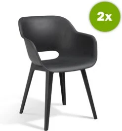 Allibert Akola Tuinstoelen - 2 Stuks -56,5x55x80cm - Donkergrijs 22 Allibert Akola Tuinstoelen - 2 Stuks -56,5x55x80cm - Donkergrijs -Fijne Tuinmeubelwinkel 1115x1200 1