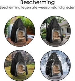 Beschermhoes Hangstoel Egg - Waterproof - Universeel Model - Hoes Van Egg Chair - Waterdichte Beschermer Voor Egg Stoel Met Standaard -Fijne Tuinmeubelwinkel 1118x1200
