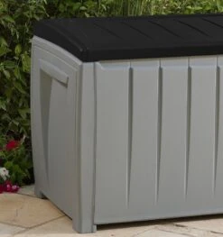 Keter Novel Opbergbox - 340L - 124x55x62.5cm - Grijs -Fijne Tuinmeubelwinkel 1127x1200 1