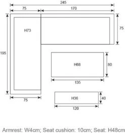Blakes Lounge Diningset - 4 Delig - Donker Grijs -Fijne Tuinmeubelwinkel 1132x1200 3
