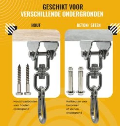Itstrong® Plafondhaak Ophangsysteem Voor Binnen & Buiten – Ophanghaak Voor Bokszak – Schommel – Schommelstoel – Hangstoel - RVS 12 Itstrong® Plafondhaak Ophangsysteem Voor Binnen & Buiten – Ophanghaak Voor Bokszak – Schommel – Schommelstoel – Hangstoel - RVS -Fijne Tuinmeubelwinkel 1146x1200 2