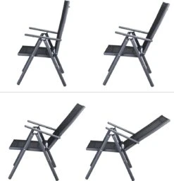 Tuinset 4 + 1 Klapstoelen Tuintafel – Aluminium 80x80cm - Grijs 22 Tuinset 4 + 1 Klapstoelen Tuintafel – Aluminium 80x80cm - Grijs -Fijne Tuinmeubelwinkel 1156x1200 1