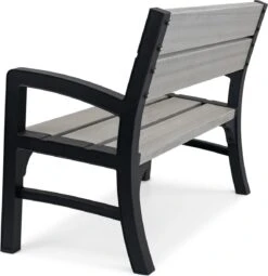 Keter Montero Tuinbank – 2-personen - 120x61x91cm - Grafiet -Fijne Tuinmeubelwinkel 1161x1200
