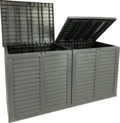 MaxxGarden Kussenbox - Tuin Opbergkist - Opbergbox - 750 L - 155x66x80 Cm - Grijs 11 MaxxGarden Kussenbox - Tuin Opbergkist - Opbergbox - 750 L - 155x66x80 Cm - Grijs -Fijne Tuinmeubelwinkel 1164x1200