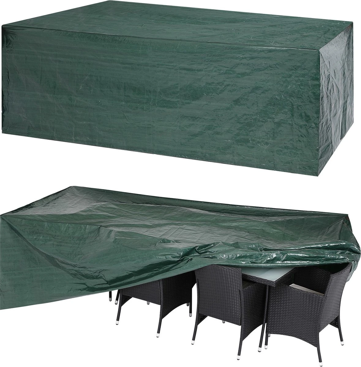 Kingsleeve Tuinmeubelhoes - Beschermhoes - Weerbestendig -308x138x89cm - Groen 1 Kingsleeve Tuinmeubelhoes - Beschermhoes - Weerbestendig -308x138x89cm - Groen