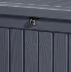 Keter Rockwood Opbergbox - 570L - 155x72,4x64,4cm - Grafiet -Fijne Tuinmeubelwinkel 1185x1200 8