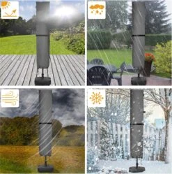 Kingsleeve Parasolhoes Tot Ø 330cm - Weerbestendig Robuust - Grijs 17 Kingsleeve Parasolhoes Tot Ø 330cm - Weerbestendig Robuust - Grijs -Fijne Tuinmeubelwinkel 1192x1200