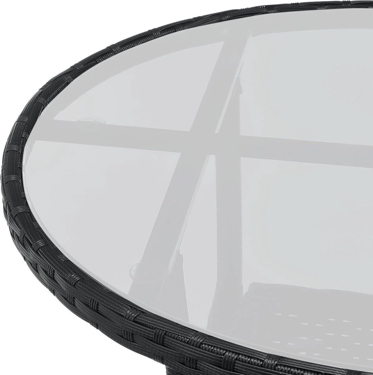 Polyrotan Balkonset - Bayamo - 3-delig - Zwart 10 Polyrotan Balkonset - Bayamo - 3-delig - Zwart - Afbeelding 10