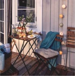 Wooners® Bistroset - Tuintafel Met Twee Stoelen - Metaal En Hout - Zwart -Fijne Tuinmeubelwinkel 1197x1200 5