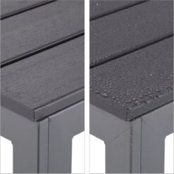 Relaxdays Tuintafel Vierkant - Grijze Buitentafel - Eettafel Tuin - Moderne Balkontafel 11 Relaxdays Tuintafel Vierkant - Grijze Buitentafel - Eettafel Tuin - Moderne Balkontafel -Fijne Tuinmeubelwinkel 1198x1200 8