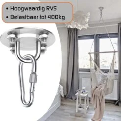 Plafondhaak – Voor Beton En Hout - Hangstoel – Hangmat – Bokszak – RVS – Binnen En Buiten – Ophangsysteem – Ophanghaak – 400KG 11 Plafondhaak – Voor Beton En Hout - Hangstoel – Hangmat – Bokszak – RVS – Binnen En Buiten – Ophangsysteem – Ophanghaak – 400KG -Fijne Tuinmeubelwinkel 1199x1200 1