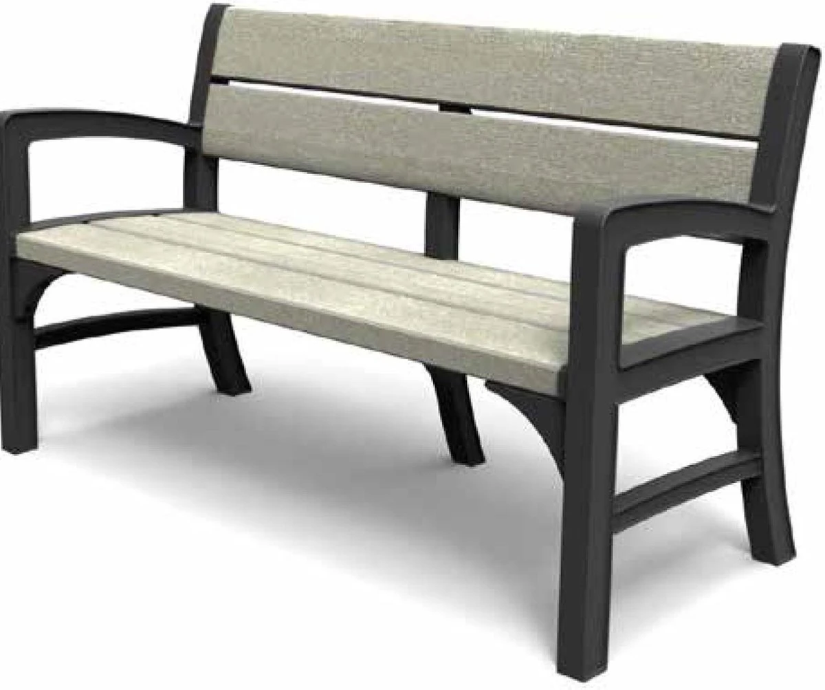 Keter Montero Tuinbank - 3-personen - 150x62,5x89cm – Grafiet 1 Keter Montero Tuinbank - 3-personen - 150x62,5x89cm – Grafiet