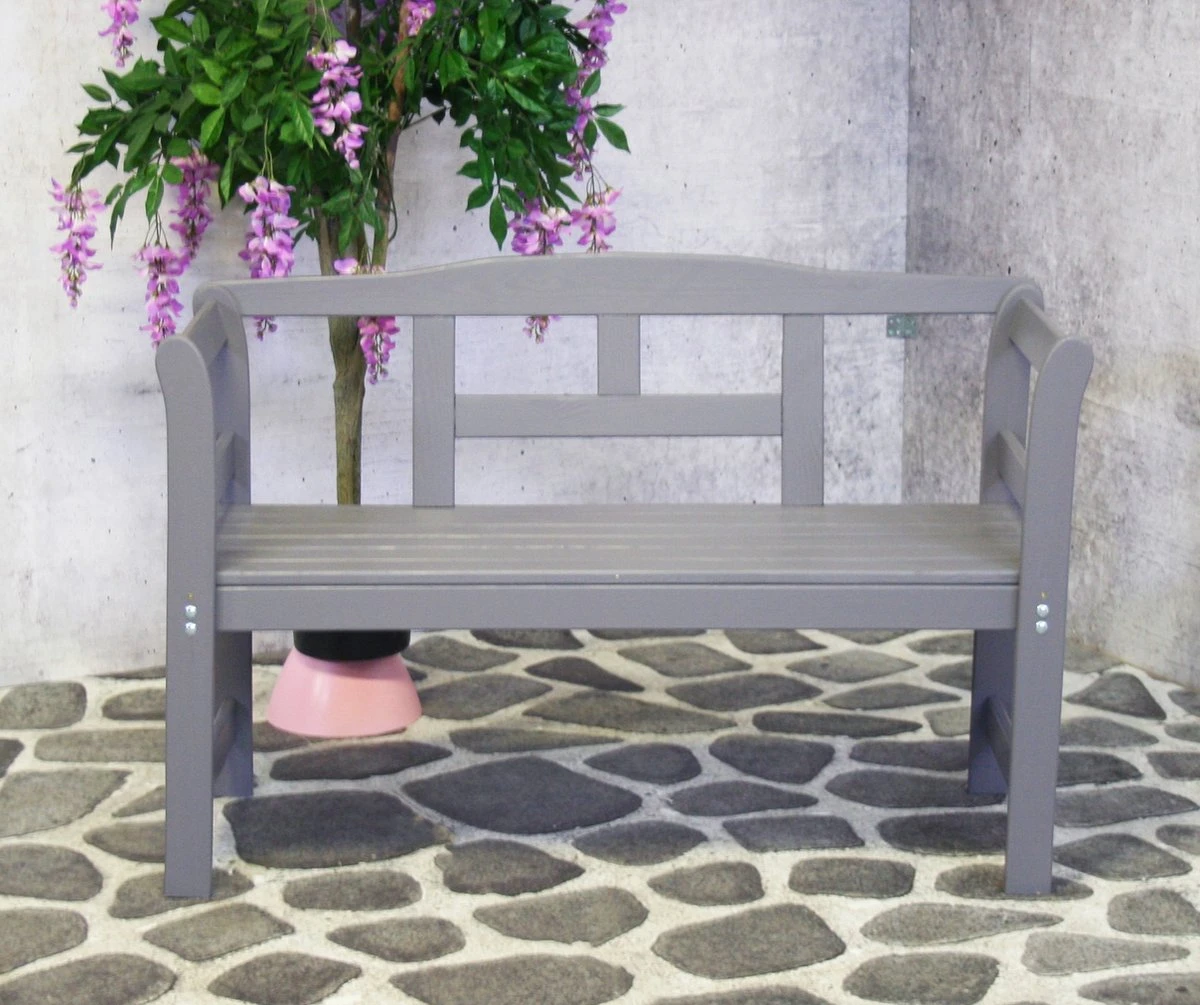 SenS-Line Friesen Tuinbank - Hout - Grijs 8 SenS-Line Friesen Tuinbank - Hout - Grijs - Afbeelding 8