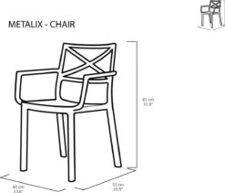 Keter Metalix Tuinstoelen - 4 Stuks - 53,3x60,2x81,3 Cm - Zwart 11 Keter Metalix Tuinstoelen - 4 Stuks - 53,3x60,2x81,3 Cm - Zwart -Fijne Tuinmeubelwinkel 1200x1027 3