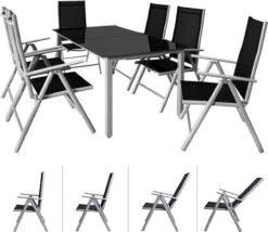 Casaria Alumunium Tuinset Bern - 6 Stoelen + 1 Tafel – Zilver 13 Casaria Alumunium Tuinset Bern - 6 Stoelen + 1 Tafel – Zilver -Fijne Tuinmeubelwinkel 1200x1039 2