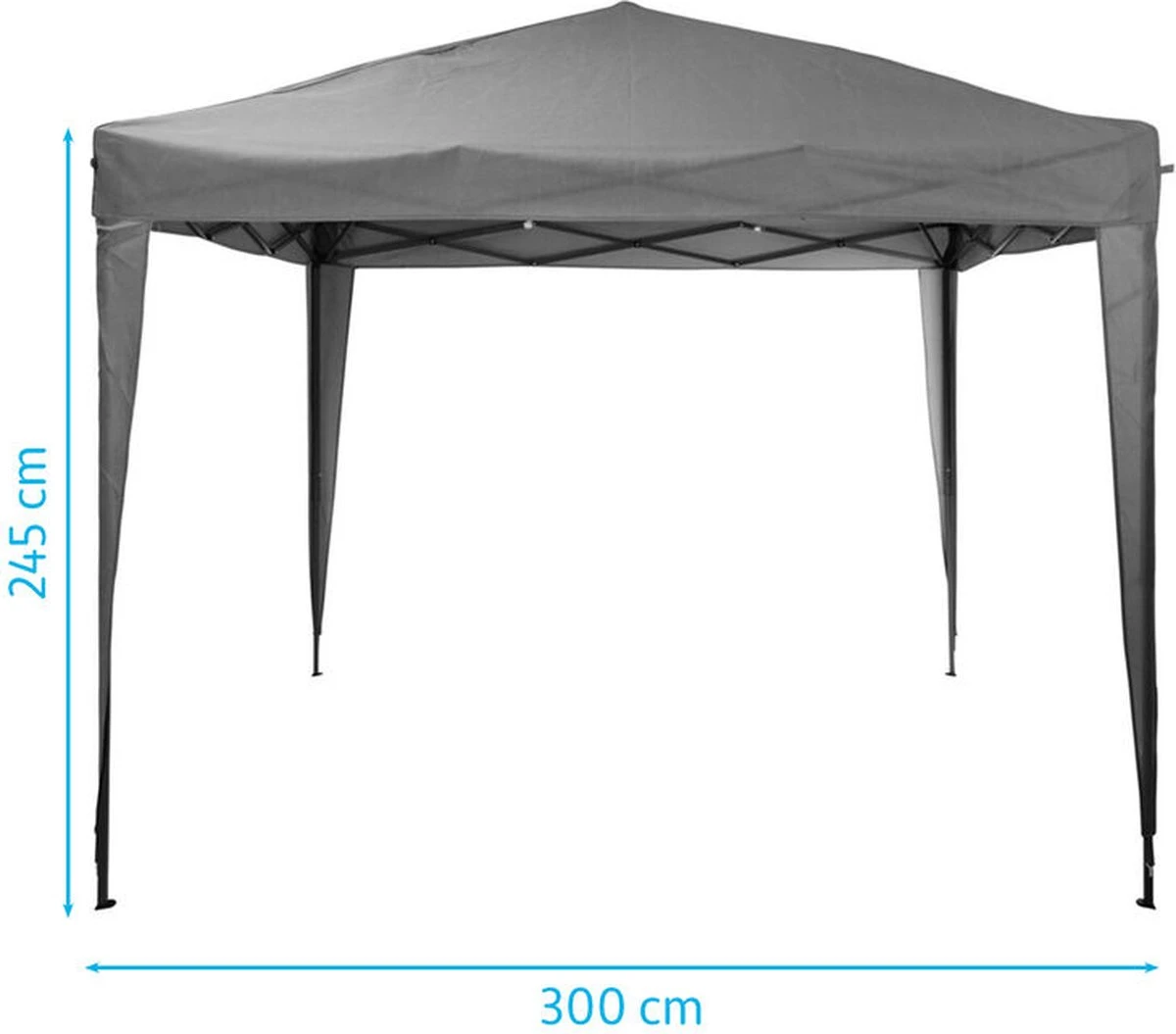 Ambiance Easy-up Partytent - 3x3m - Opvouwbaar - Grijs 7 Ambiance Easy-up Partytent - 3x3m - Opvouwbaar - Grijs - Afbeelding 7