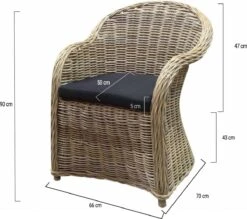 Roma Dining Tuinstoel Naturel Rotan - Suntech Kussen 6 Roma Dining Tuinstoel Naturel Rotan - Suntech Kussen -Fijne Tuinmeubelwinkel 1200x1065 1