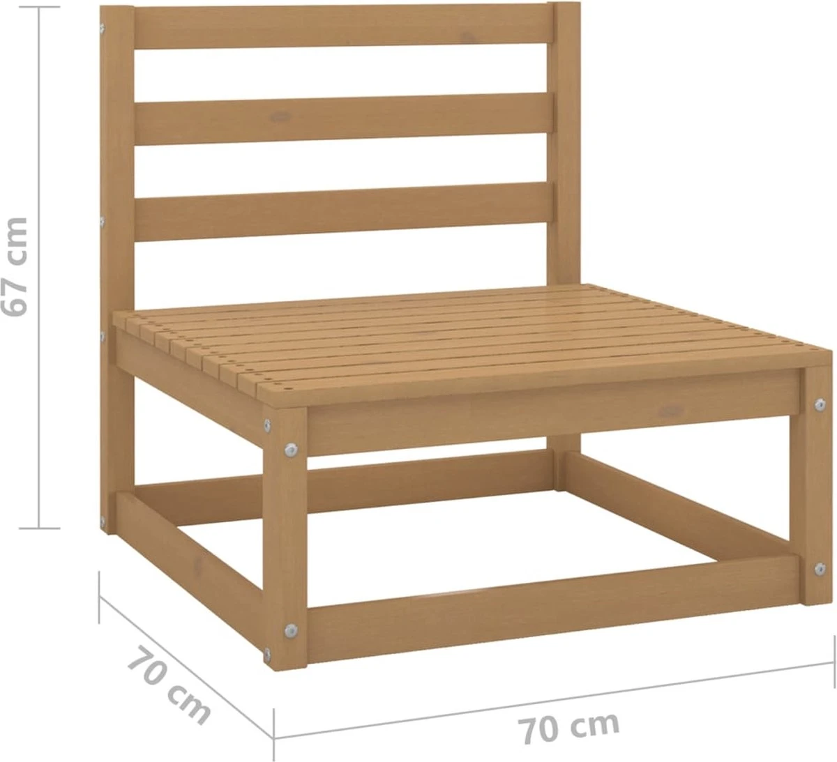 VidaXL 5-delige Loungeset Met Kussens Massief Grenenhout 14 VidaXL 5-delige Loungeset Met Kussens Massief Grenenhout - Afbeelding 14