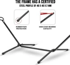 Pro Garden Standaard Voor Hangmat / Hangmat Standaard - Metaal - Zwart 5 Pro Garden Standaard Voor Hangmat / Hangmat Standaard - Metaal - Zwart -Fijne Tuinmeubelwinkel 1200x1118 2
