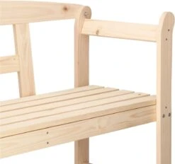 Merkloos Springos Tuinbank | Tuinbankje | Zitbank Buiten | Naaldhout | 119 X 78 X 45 Cm | Licht -Fijne Tuinmeubelwinkel 1200x1126 1