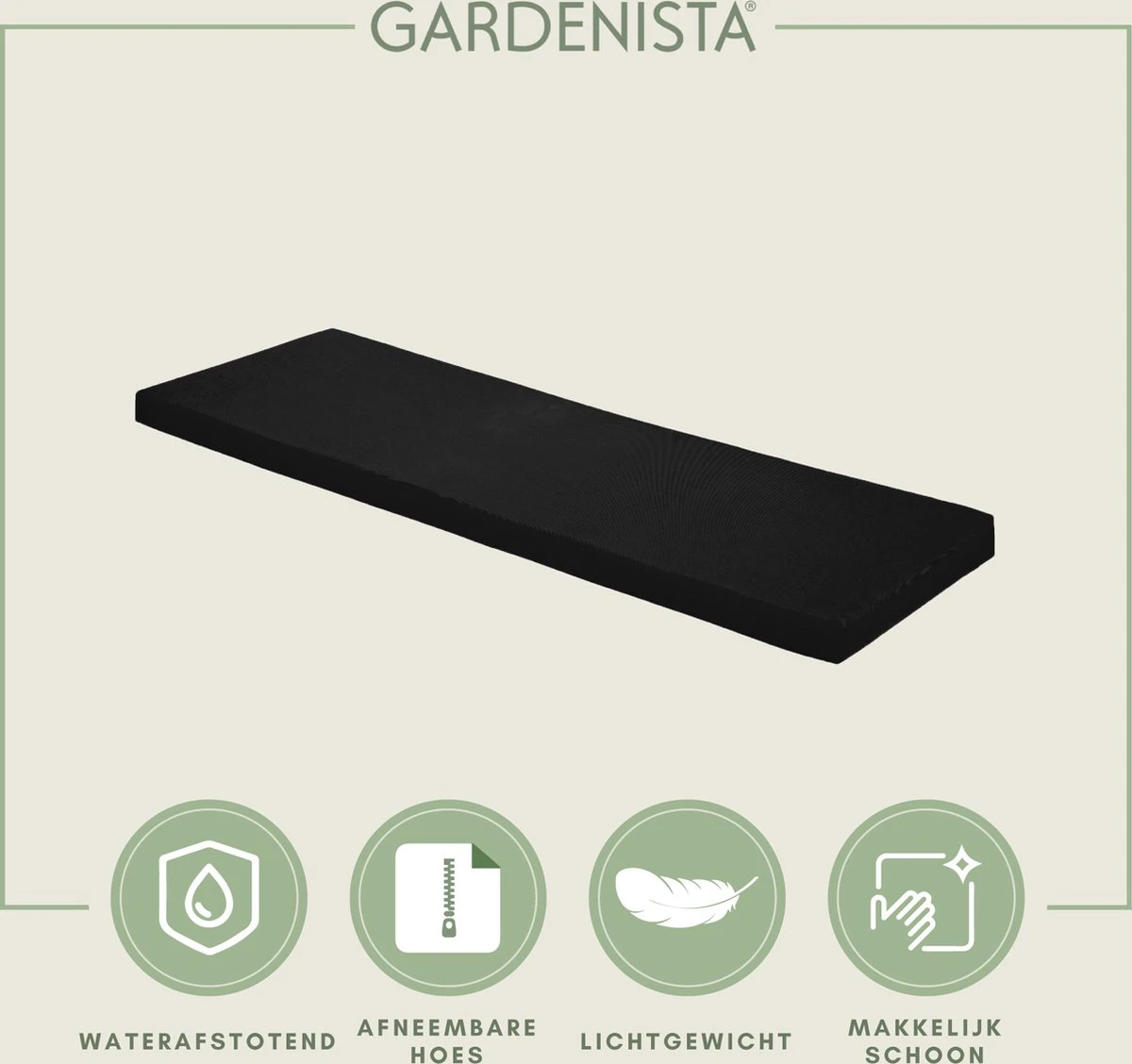 Gardenista Tuinbank Kussen - Bank Meubilair Buiten 2-zitter ZitKussen - Bankkussen Voor Tuin - Zitkussen Voor Tuinbank - Zachte En Lichtgewicht Waterbestendig Materiaal 2 Gardenista Tuinbank Kussen - Bank Meubilair Buiten 2-zitter ZitKussen - Bankkussen Voor Tuin - Zitkussen Voor Tuinbank - Zachte En Lichtgewicht Waterbestendig Materiaal - Afbeelding 2