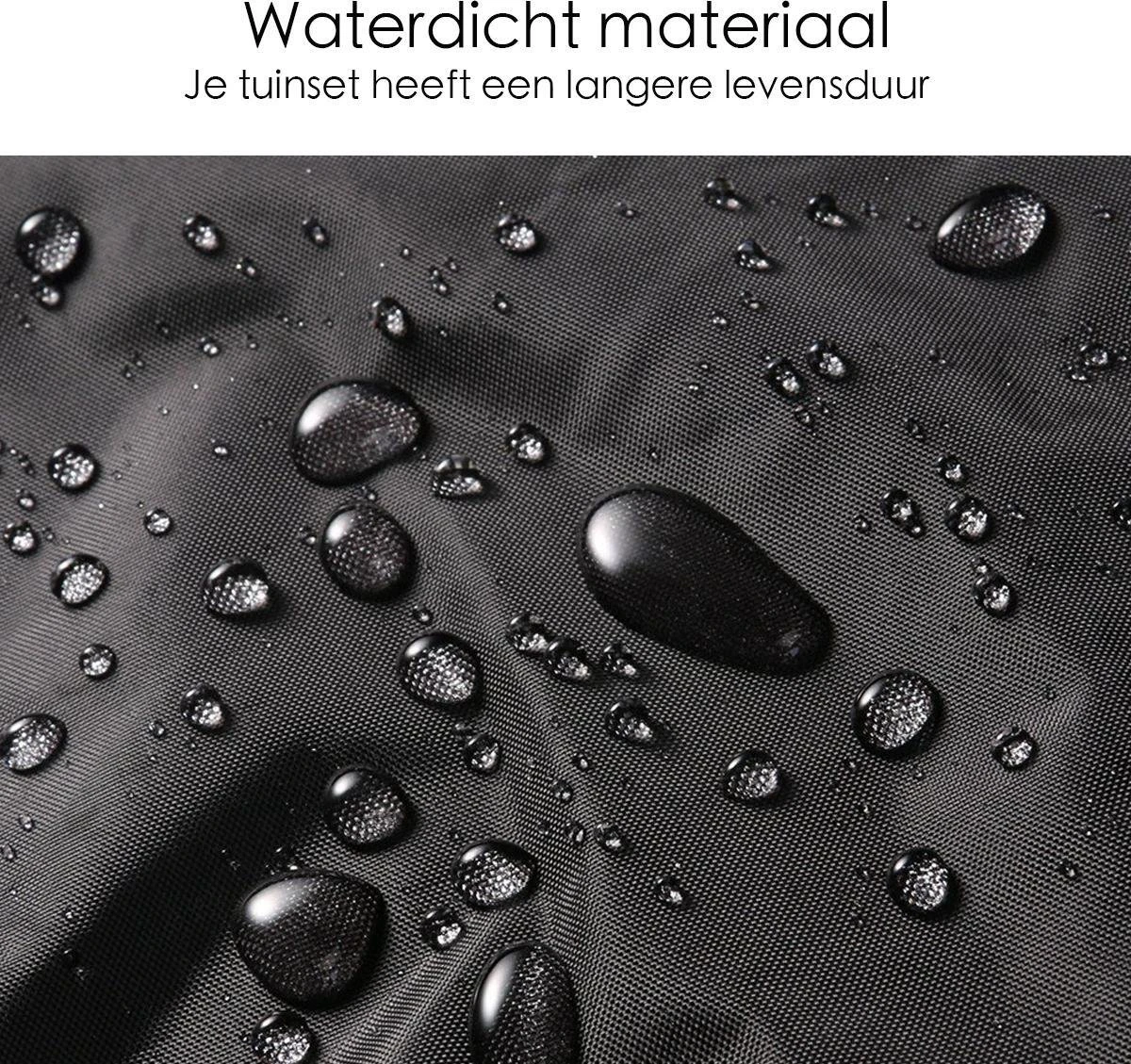 Merkloos Beschermhoes Voor Tuinmeubelen - 250x250x90cm - Zwart 3 Merkloos Beschermhoes Voor Tuinmeubelen - 250x250x90cm - Zwart - Afbeelding 3