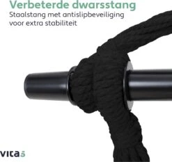 Vita5 XXL Hangstoel | Binnen&Buiten Hangnest | Incl. 2 Kussens En Boekenvak | Volwassenen&Kinderen | Hangmatstoel Tot 225kg | Grijs 17 Vita5 XXL Hangstoel | Binnen&Buiten Hangnest | Incl. 2 Kussens En Boekenvak | Volwassenen&Kinderen | Hangmatstoel Tot 225kg | Grijs -Fijne Tuinmeubelwinkel 1200x1133 1