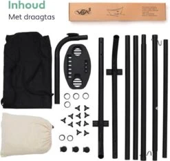 Vita5 Hangmat Met Standaard – 2 Persoons – Incl. Bekerhouder – 205kg Draaggewicht – Beige/Wit 21 Vita5 Hangmat Met Standaard – 2 Persoons – Incl. Bekerhouder – 205kg Draaggewicht – Beige/Wit -Fijne Tuinmeubelwinkel 1200x1133 4