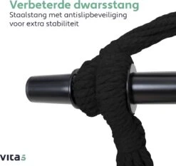 Vita5 XXL Hangstoel - Binnen&Buiten Hangnest - Incl. 2 Kussens En Boekenvak - Volwassenen&Kinderen - Hangmatstoel Tot 225kg - Zwart 17 Vita5 XXL Hangstoel - Binnen&Buiten Hangnest - Incl. 2 Kussens En Boekenvak - Volwassenen&Kinderen - Hangmatstoel Tot 225kg - Zwart -Fijne Tuinmeubelwinkel 1200x1134 1