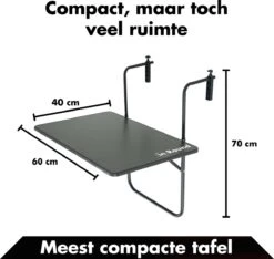 Balkontafel Inklapbaar – Zwart – 60 X 60 X 70 Cm – Hout Balkontafeltje Hangend Balkonbar Balkontafels Opklapbaar Hangtafel Balcony Table – Ophangbaar Voor Aan Het Balkon – Vouwtafel Wandtafel Inklapbare Tafel – Bijzettafel – Buiten Tafeltje Klaptafel 13 Balkontafel Inklapbaar – Zwart – 60 X 60 X 70 Cm – Hout Balkontafeltje Hangend Balkonbar Balkontafels Opklapbaar Hangtafel Balcony Table – Ophangbaar Voor Aan Het Balkon – Vouwtafel Wandtafel Inklapbare Tafel – Bijzettafel – Buiten Tafeltje Klaptafel -Fijne Tuinmeubelwinkel 1200x1136 2