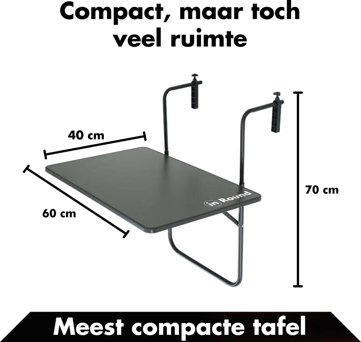 Balkontafel Inklapbaar – Zwart – 60 X 60 X 70 Cm – Hout Balkontafeltje Hangend Balkonbar Balkontafels Opklapbaar Hangtafel Balcony Table – Ophangbaar Voor Aan Het Balkon – Vouwtafel Wandtafel Inklapbare Tafel – Bijzettafel – Buiten Tafeltje Klaptafel 6 Balkontafel Inklapbaar – Zwart – 60 X 60 X 70 Cm – Hout Balkontafeltje Hangend Balkonbar Balkontafels Opklapbaar Hangtafel Balcony Table – Ophangbaar Voor Aan Het Balkon – Vouwtafel Wandtafel Inklapbare Tafel – Bijzettafel – Buiten Tafeltje Klaptafel - Afbeelding 6