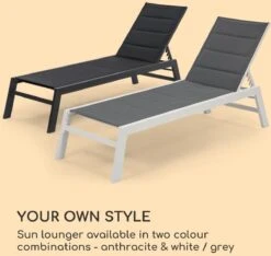 Blumfeldt Renazzo Lounge Ligstoel - Ligbed Voor De Tuin - Aluminium Tuinstoel - 6 Standen - Waterafstotend - Bekleding Van 70 % Pvc En 30 % Polyetheen - Grijs 12 Blumfeldt Renazzo Lounge Ligstoel - Ligbed Voor De Tuin - Aluminium Tuinstoel - 6 Standen - Waterafstotend - Bekleding Van 70 % Pvc En 30 % Polyetheen - Grijs -Fijne Tuinmeubelwinkel 1200x1137 2