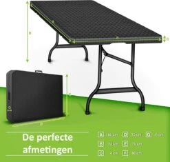 Sens Design Tuintafel Kunststof - Campingtafel Inklapbaar - Rotan-Look 11 Sens Design Tuintafel Kunststof - Campingtafel Inklapbaar - Rotan-Look -Fijne Tuinmeubelwinkel 1200x1142 1