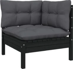 VidaXL 3-delige Loungeset Met Kussens Massief Grenenhout Zwart 19 VidaXL 3-delige Loungeset Met Kussens Massief Grenenhout Zwart -Fijne Tuinmeubelwinkel 1200x1143