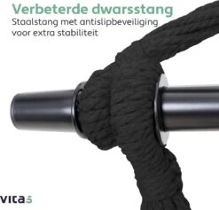 Vita5 XXL Hangstoel | Binnen&Buiten Hangnest | Incl. 2 Kussens En Boekenvak | Volwassenen&Kinderen | Hangmatstoel Tot 225kg | Donkergroen 18 Vita5 XXL Hangstoel | Binnen&Buiten Hangnest | Incl. 2 Kussens En Boekenvak | Volwassenen&Kinderen | Hangmatstoel Tot 225kg | Donkergroen -Fijne Tuinmeubelwinkel 1200x1152 1