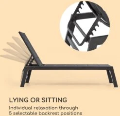 Blumfeldt Renazzo Lounge Ligstoel - Ligbed Voor De Tuin - Aluminium Tuinstoel - 6 Standen - Waterafstotend - Bekleding Van 70 % Pvc En 30 % Polyetheen - Zwart 15 Blumfeldt Renazzo Lounge Ligstoel - Ligbed Voor De Tuin - Aluminium Tuinstoel - 6 Standen - Waterafstotend - Bekleding Van 70 % Pvc En 30 % Polyetheen - Zwart -Fijne Tuinmeubelwinkel 1200x1157 1