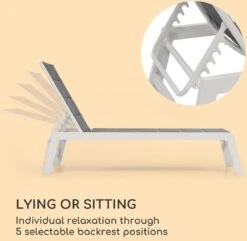 Blumfeldt Renazzo Lounge Ligstoel - Ligbed Voor De Tuin - Aluminium Tuinstoel - 6 Standen - Waterafstotend - Bekleding Van 70 % Pvc En 30 % Polyetheen - Grijs 13 Blumfeldt Renazzo Lounge Ligstoel - Ligbed Voor De Tuin - Aluminium Tuinstoel - 6 Standen - Waterafstotend - Bekleding Van 70 % Pvc En 30 % Polyetheen - Grijs -Fijne Tuinmeubelwinkel 1200x1171 3