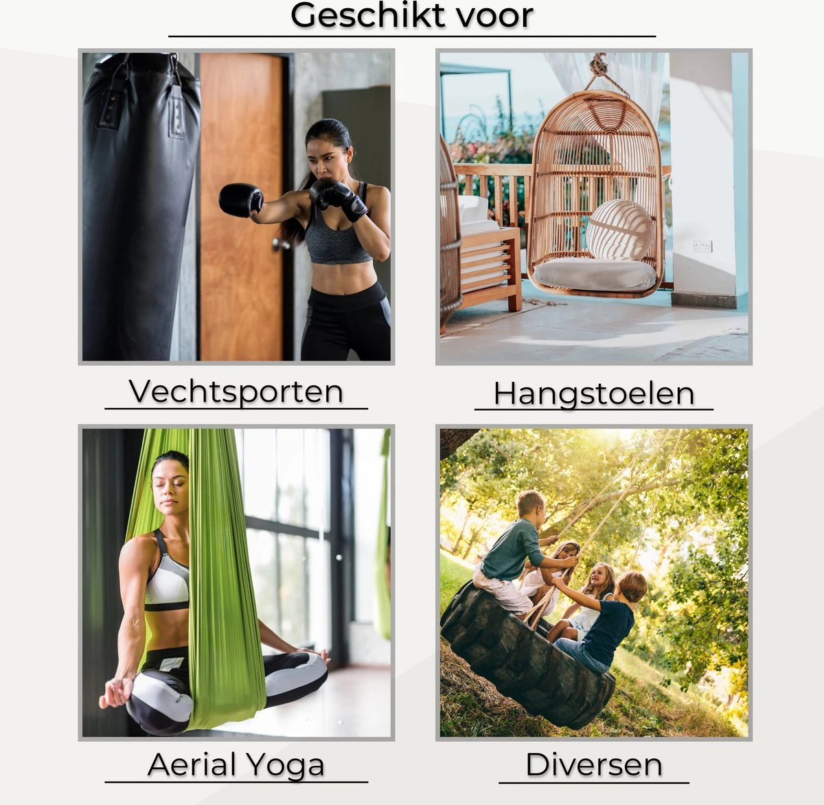LFSY - Ophangsysteem - Universele Plafondhaak - Hangstoelen Binnen & Buiten - Ophanghaak – Bokszakken - Verandastoel - Zware Veer - RVS – 450kg – M8 2 LFSY - Ophangsysteem - Universele Plafondhaak - Hangstoelen Binnen & Buiten - Ophanghaak – Bokszakken - Verandastoel - Zware Veer - RVS – 450kg – M8 - Afbeelding 2