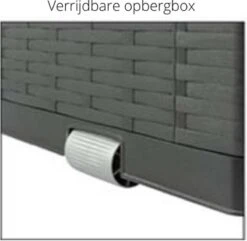 Verrijdbare Tuinkussen Opbergbox - Rattan Look - Zwart - 350 Liter 13 Verrijdbare Tuinkussen Opbergbox - Rattan Look - Zwart - 350 Liter -Fijne Tuinmeubelwinkel 1200x1173 3