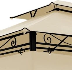 El Jardin - Partytent - 4x3 - Waterdicht Dak - Wanden - Beige Paviljoen 9 El Jardin - Partytent - 4x3 - Waterdicht Dak - Wanden - Beige Paviljoen -Fijne Tuinmeubelwinkel 1200x1176 2