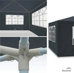 MaxxGarden Partytent - Paviljoen - 3x4m - Incl. Zijwanden - Waterdicht - Antraciet 10 MaxxGarden Partytent - Paviljoen - 3x4m - Incl. Zijwanden - Waterdicht - Antraciet -Fijne Tuinmeubelwinkel 1200x1184 3