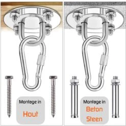 Plafondhaak – Voor Beton En Hout - Hangstoel – Hangmat – Bokszak – RVS – Binnen En Buiten – Ophangsysteem – Ophanghaak – 400KG 9 Plafondhaak – Voor Beton En Hout - Hangstoel – Hangmat – Bokszak – RVS – Binnen En Buiten – Ophangsysteem – Ophanghaak – 400KG -Fijne Tuinmeubelwinkel 1200x1194